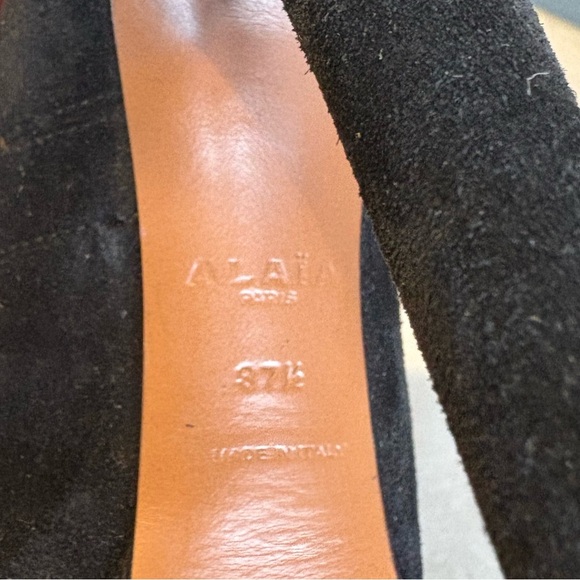 New- Azzedine Alaïa Lace-Up Suede Leather Platform Ankle Boots.Size: 37.5 - Picture 11 of 11